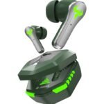 Aroma NB126 Aster V5.4 Upto 50Hr Playtime 45Ms Latency Fast Charging RGB Gaming TWS Bluetooth Headset (Electric Green, True Wireless) preodux.in