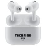TECHFIRE BoomBuds TWS Earbuds with 100 HRS Playtime,(50ms Low Latency), Bluetooth v5.3 Bluetooth Headset (White, True Wireless) preodux.in