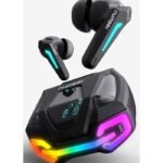 Number Super Buds GT M9 Gaming TWS Earbuds, 60Hr Playback, ANC, 4 Mic ENC, Dual Pairing Bluetooth Headset (Glass Black, True Wireless) preodux.in