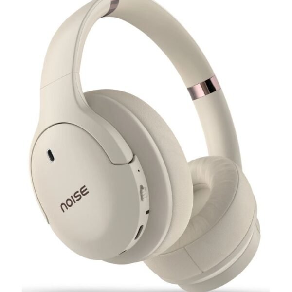 Noise Airwave Max 4 with 70 Hours Playtime, ENC with Dual pairing & Ultra-low latency Bluetooth Headset (Calm Beige, On the Ear) preodux.in