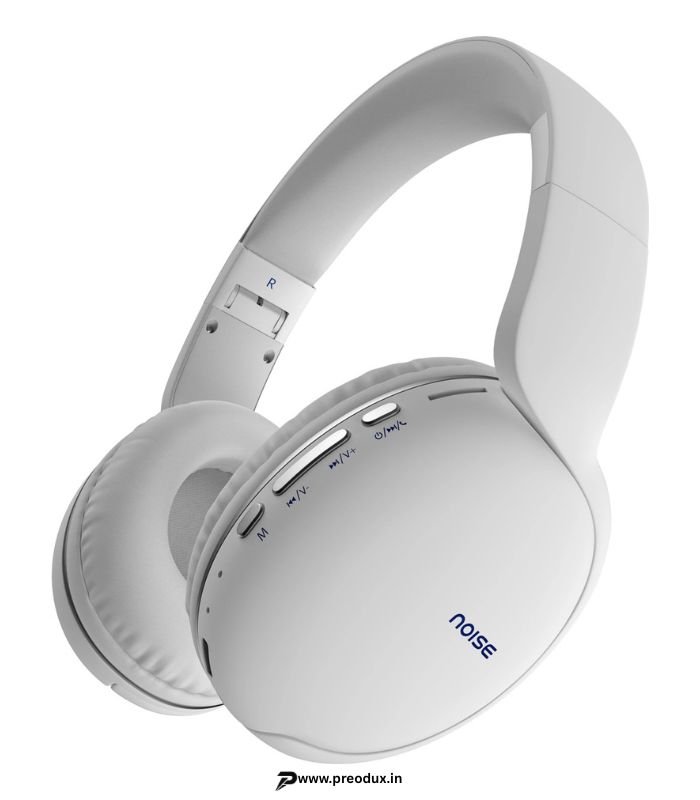 Noise TWO with 50 Hours Playtime, Low latency (up to 41ms), and Dual pairing Wireless Bluetooth Headset (Calm White, On the Ear) preodux.in