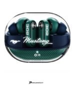 Goboult Mustang Sprint, App Support, Dual Pairing, 60Hrs, 32dB ANC & Quad Mic ENC, 6.0v Bluetooth Headset (Nitro Green, True Wireless