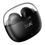 boAt Airdopes 212,Translucent Lid, 50H Battery,ENx Tech, Stream Ad Free Music via App Bluetooth Headset (Noir Black, In the Ear) preodux.in