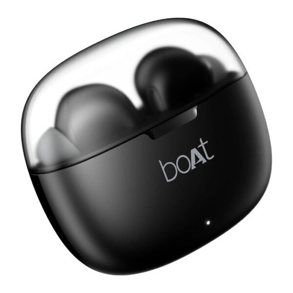 boAt Airdopes 212,Translucent Lid, 50H Battery,ENx Tech, Stream Ad Free Music via App Bluetooth Headset (Noir Black, In the Ear) preodux.in