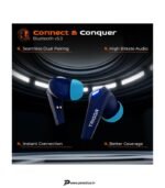 TRIGGR Kraken X1 Plus with Dual Pairing, Battery Display, Quad ENC, 70H Battery, v5.3 Bluetooth Headset (Cobalt Mariner, True Wireless) preodux.in