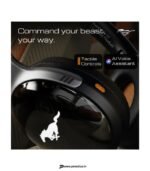 Goboult Mustang Thunder 70H Battery, ENC Mic, 40mm Drivers, LED Lights Bluetooth & Wired Headset (Silver, Black, On the Ear) preodux.in