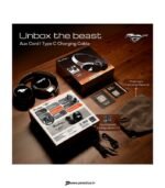 Goboult Mustang Thunder 70H Battery, ENC Mic, 40mm Drivers, LED Lights Bluetooth & Wired Headset (Silver, Black, On the Ear) preodux.in
