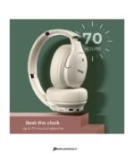 Noise Airwave Max 4 with 70 Hours Playtime, ENC with Dual pairing & Ultra-low latency Bluetooth Headset (Calm Beige, On the Ear) preodux.in