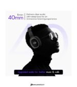 ZEBRONICS Zeb-Thunder, True 60Hr Backup, BT v6.0, Gaming Mode, ENC, AUX, mSD, Dual Pairing Bluetooth Headset (Black, On the Ear) preodux.in
