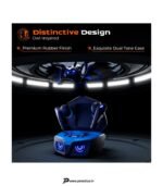 TRIGGR Kraken X1 Plus with Dual Pairing, Battery Display, Quad ENC, 70H Battery, v5.3 Bluetooth Headset (Cobalt Mariner, True Wireless) preodux.in