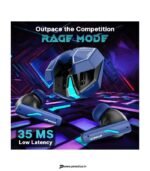 HOPPUP Xo6 Gaming Earbuds with 35MS Low Latency, RGB LED, 13MM DRIVERS & 50H PlayTime Bluetooth Headset (Cobalt Blue, True Wireless) preodux.in