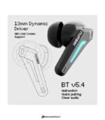 Number Super Buds GT M9 Gaming TWS Earbuds, 60Hr Playback, ANC, 4 Mic ENC, Dual Pairing Bluetooth Headset (Glass Black, True Wireless) preodux.in