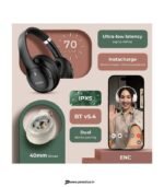 Noise Airwave Max 4 with 70 Hours Playtime, ENC with Dual pairing & Ultra-low latency Bluetooth Headset (Calm Beige, On the Ear) preodux.in