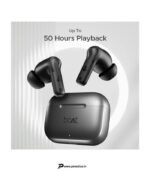 boAt Airdopes 161, Adv 4Mic ENx, 50H Battery,Fast Charge,13mm Driver, Metallic Finish Bluetooth Headset (Carbon Black, True Wireless) preodux.in