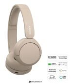 Sony WH-CH520CZ IN Bluetooth Headset (Taupe, On the Ear) preodux.in
