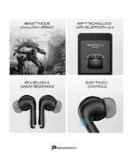 boAt Airdopes 212,Translucent Lid, 50H Battery,ENx Tech, Stream Ad Free Music via App Bluetooth Headset (Noir Black, In the Ear) preodux.in