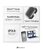 boAt Airdopes 161, Adv 4Mic ENx, 50H Battery,Fast Charge,13mm Driver, Metallic Finish Bluetooth Headset (Carbon Black, True Wireless) preodux.in