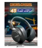 TRIGGR Punkheadz Z2 with 50H Battery, Dual Pairing, 40mm Drivers, ENC, Aux Port, v5.4 Bluetooth Headset (Graphite Grey, On the Ear) preodux.in