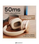 Goboult Fluid X Pro ANC Calling, 70Hrs Battery Life, Foldable design Bluetooth & Wired Headset (Pro Beige, On the Ear) preodux.in