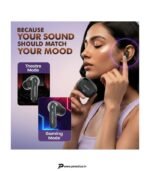 ACwO DwOTS 333 Hybrid ANC 48dB, 6 Mics AI-ENC Earbuds, 120H Playtime, Dual Pairing Bluetooth Headset (Raisin Black, True Wireless) preodux.in