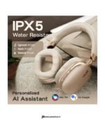 Goboult Fluid X Pro ANC Calling, 70Hrs Battery Life, Foldable design Bluetooth & Wired Headset (Pro Beige, On the Ear) preodux.in