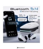 Goboult Astra Neo 70Hrs Playtime, 4 Mic ENC, BT 5.4, Comfort Grip Case Bluetooth Headset (White, True Wireless) preodux.in