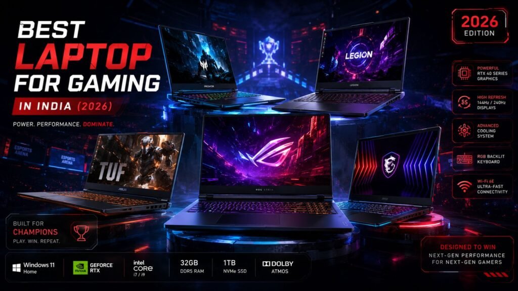 Best Laptop For Gaming in India (2026) Expert Reviews, FPS Benchmarks & Ultimate Buying Guide Preodux.in