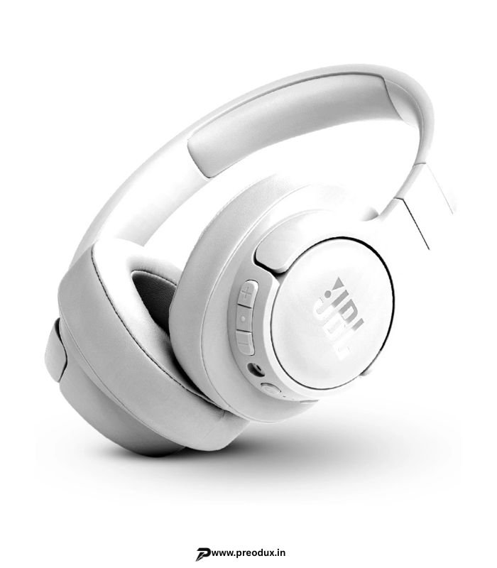 JBL Tune 770NC Active Noise Cancelling, 70Hr Playtime, Fast Pair & Multi Connect Bluetooth Headset (White, On the Ear) preodux.in