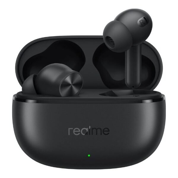 realme Buds T200x True Wireless Earbuds with 12.4mm Dynamic Bass Drivers, 25 dB ANC, Quad Mic, 45ms Latency, Upto 48 Hrs Playback, Fast Charge, IP55 Rated, BT 5.4 (Pure Black) preodux.in