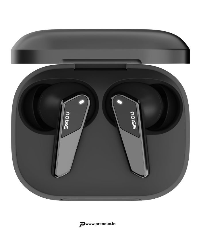 Noise Buds N1 Pro TWS Earphones with 30dB ANC, Metallic Finish, Active Noise Cancelling, 60H Playtime, Dual Pairing, Fast Charge (Chrome Black) preodux.in