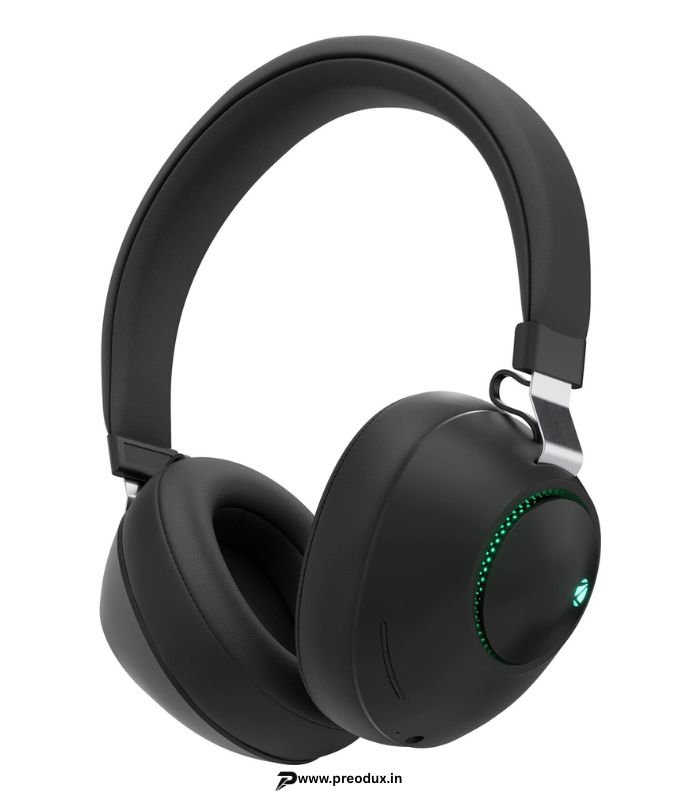 ZEBRONICS Zeb-Duke, with 60h Backup, BT v5.3, Gaming Mode, ENC, LED Lights, Dual Pairing Bluetooth Gaming Headset (Black, On the Ear) preodux.in