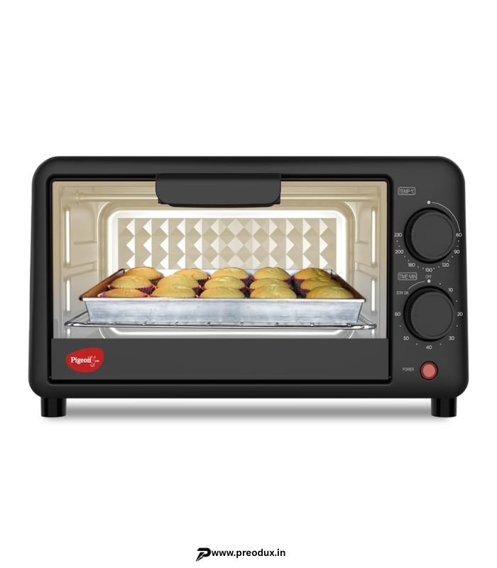 Pigeon 9-Liter Oven Toaster Grill (OTG) for Baking & Grilling (Grey) preodux.in