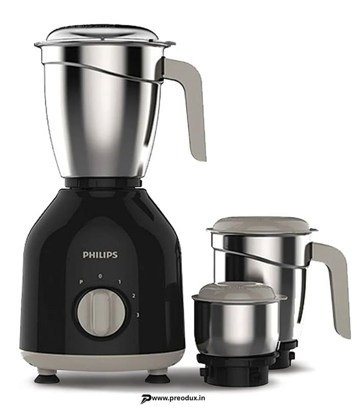 Philips HL7756 750-Watt Mixer Grinder with 3 Stainless Steel Jars (Black) preodux.in