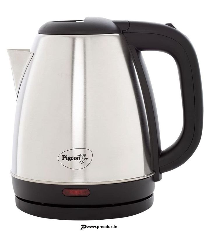 Pigeon Amaze Plus 1.5L Electric Kettle, 1300W Stainless Steel (Silver) preodux.in