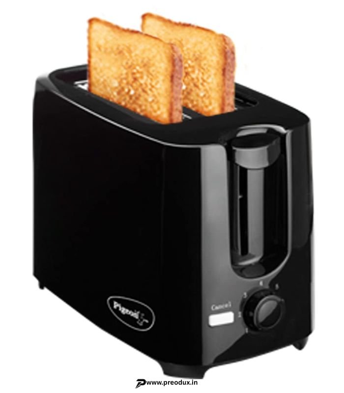 Pigeon 2-Slice Auto Pop-Up Bread Toaster 750W (Black) preodux.in