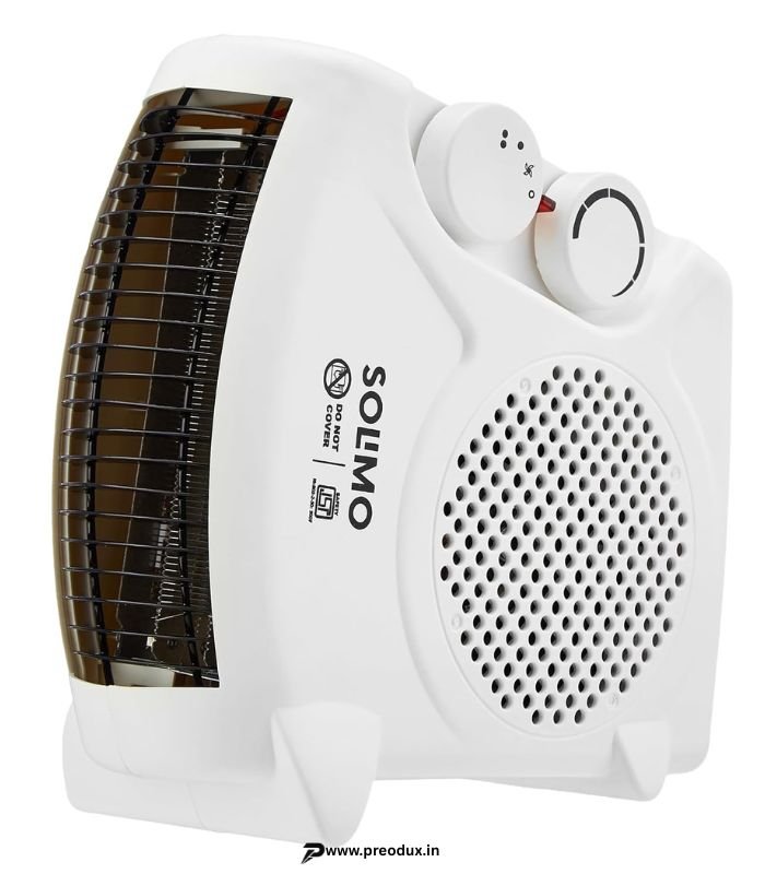 Amazon Brand - Solimo 2000W Portable Room Heater with Adjustable Thermostat (White) preodux.in