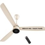Atomberg Renesa Enzel 1200mm 5-Star BLDC Ceiling Fan with Remote (Seasand Ivory) preodux.in