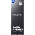 Samsung 256L 3-Star Convertible Frost Free Double Door Refrigerator (Black DOI) preodux.in