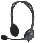 Logitech H111 Wired On-Ear Stereo Headphones with Mic (Black) preodux.in