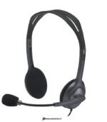 Logitech H111 Wired On-Ear Stereo Headphones with Mic (Black) preodux.in