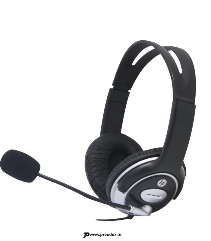 HP B4B09PA Wired On-Ear Headphones with Noise Cancelling Mic (Foldable) preodux.in