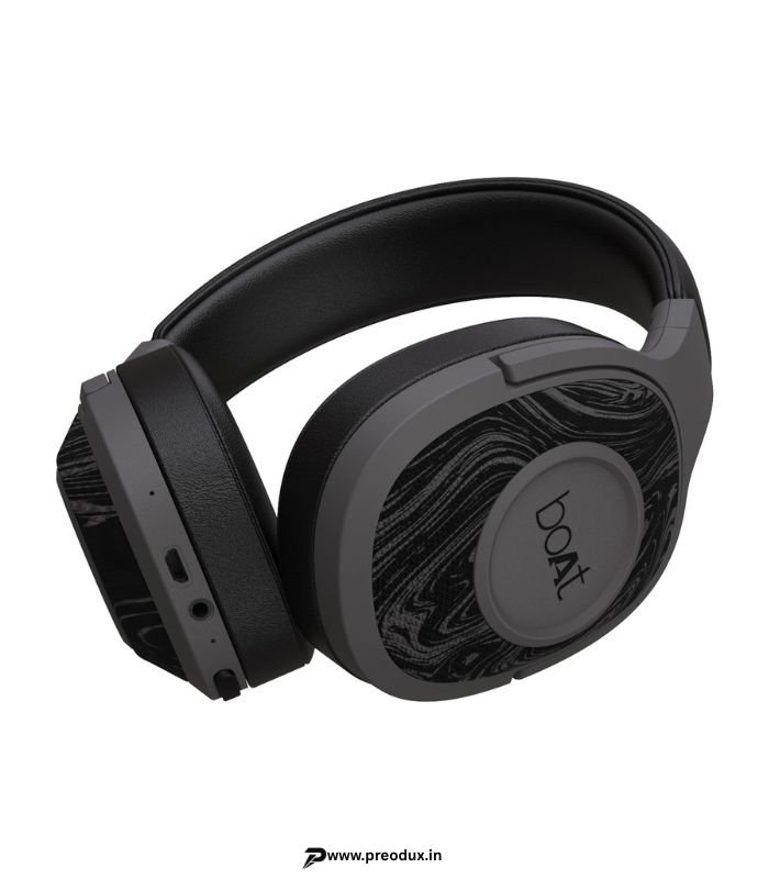 boAt Rockerz 550, 50mm Drivers, 20 H Battery, Stream Ad Free Music via App Support Bluetooth Headset (Black, On the Ear) preodux.in