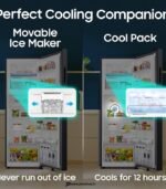 Samsung 256L 3-Star Convertible Frost Free Double Door Refrigerator (Black DOI) preodux.in