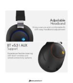ZEBRONICS Zeb-Duke, with 60h Backup, BT v5.3, Gaming Mode, ENC, LED Lights, Dual Pairing Bluetooth Gaming Headset (Black, On the Ear) preodux.in