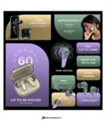 Noise Buds N1 Pro TWS Earphones with 30dB ANC, Metallic Finish, Active Noise Cancelling, 60H Playtime, Dual Pairing, Fast Charge (Chrome Black) preodux.in
