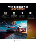 HP Victus Gaming Laptop, AMD Ryzen 7 7445HS, RTX 3050 6GB, 16GB DDR5, 512GB SSD, 15.6 144Hz FHD preodux.in