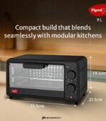 Pigeon 9-Liter Oven Toaster Grill (OTG) for Baking & Grilling (Grey) preodux.in