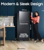 Samsung 256L 3-Star Convertible Frost Free Double Door Refrigerator (Black DOI) preodux.in