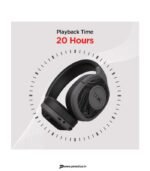 boAt Rockerz 550, 50mm Drivers, 20 H Battery, Stream Ad Free Music via App Support Bluetooth Headset (Black, On the Ear) preodux.in