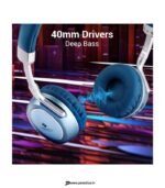 ZEBRONICS Zeb-Duke 2, with 60h Backup, BT v5.4, Gaming Mode, ENC, Deep Bass, Dual Pairing Bluetooth Headset (Blue, On the Ear) preodux.in